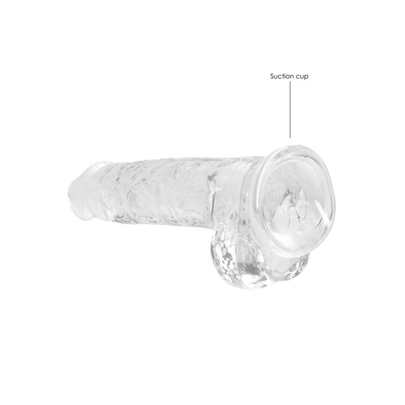 REALROCK 8'' Realistic Dildo With Balls - Clear 20.3 cm Dong - Hush Store Sydney 