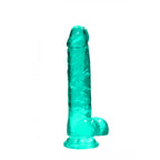 REALROCK 8'' Realistic Dildo With Balls - Turquoise 20.3 cm Dong - Hush Store Sydney 
