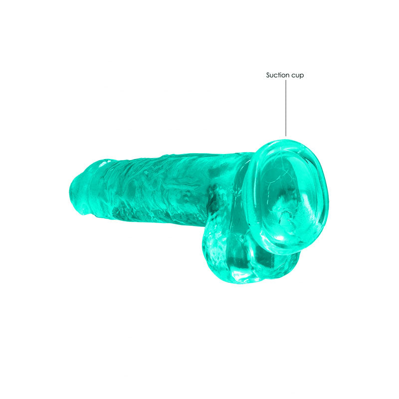 REALROCK 8'' Realistic Dildo With Balls - Turquoise 20.3 cm Dong - Hush Store Sydney 