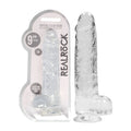 RealRock 9'' Realistic Dildo With Balls - Clear 22.9 cm Dong - Hush Store Sydney 