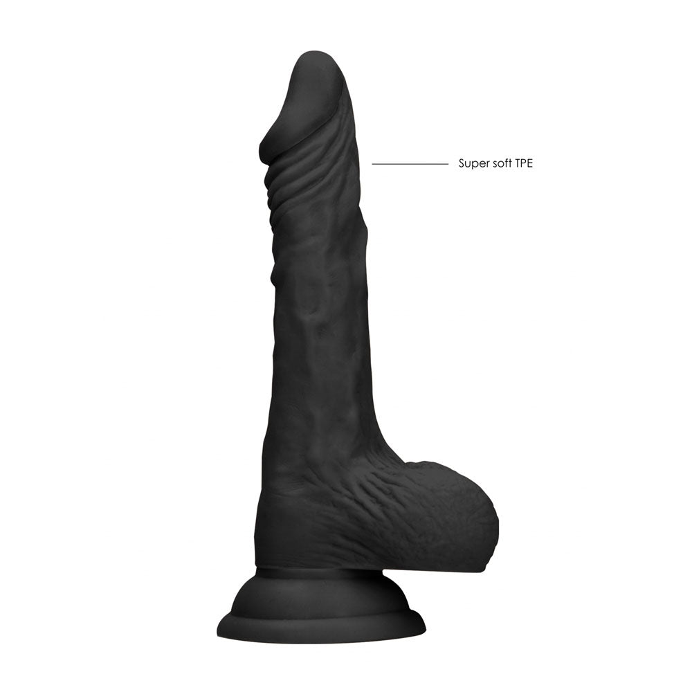 REALROCK 9'' Realistic Dong with Balls - Black - Black 22.9 cm Dong