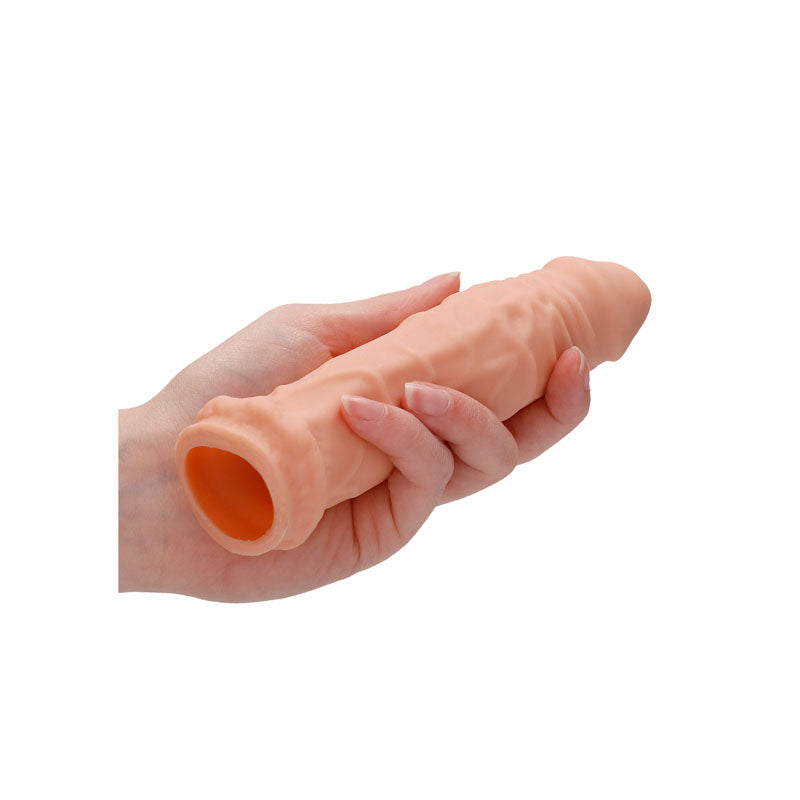 REALROCK 6'' Realistic Penis Sleeve - Flesh 15.2 cm Penis Extension Sleeve - Hush Store Sydney 