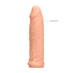 REALROCK 6'' Realistic Penis Sleeve - Flesh 15.2 cm Penis Extension Sleeve - Hush Store Sydney 