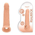 REALROCK 9'' Realistic Penis Extender with Rings - Flesh 22.9 cm Penis Extension Sleeve - Hush Store Sydney 