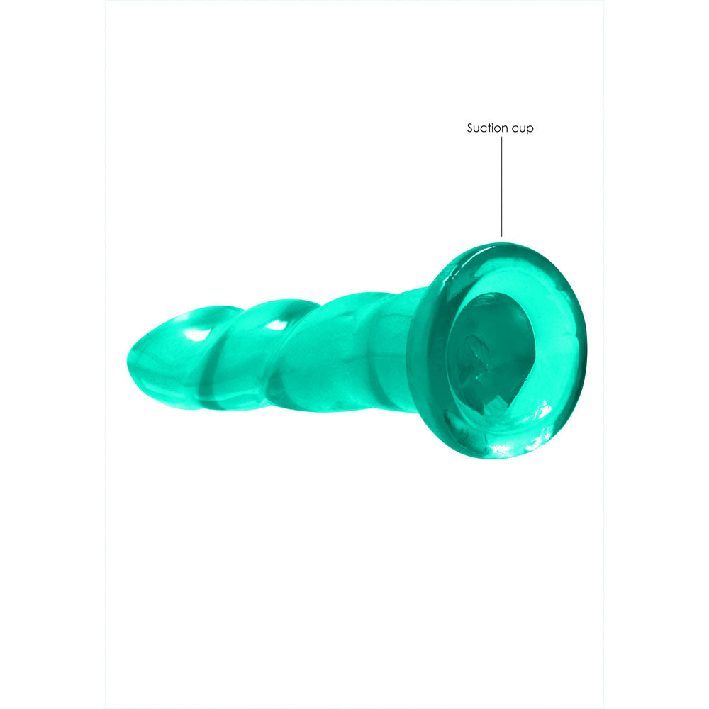 REALROCK Dildo With Suction - 17 cm - Turquoise - Turquoise 17 cm Dildo