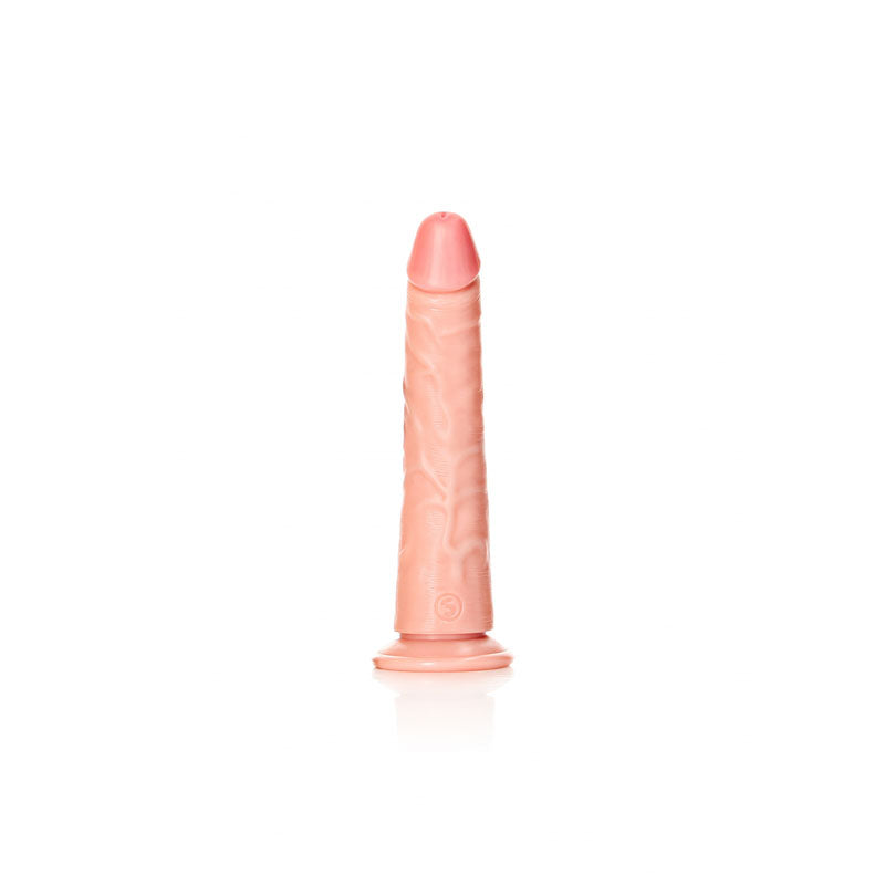 REALROCK Realistic Slim Dildo with Suction Cup - 18cm - Flesh 18 cm (7'') Dong - Hush Store Sydney 