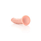 REALROCK Realistic Slim Dildo with Suction Cup - 18cm - Flesh 18 cm (7'') Dong - Hush Store Sydney 