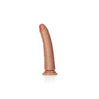 REALROCK Realistic Slim Dildo with Suction Cup - 18cm - Tan 18 cm (7'') Dong - Hush Store Sydney 