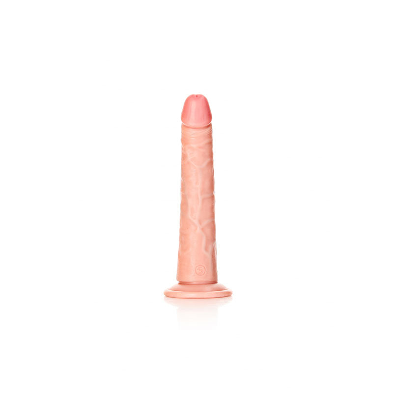 REALROCK Realistic Slim Dildo with Suction Cup - 20.5cm - Flesh 20.5 cm (8'') Dong - Hush Store Sydney 