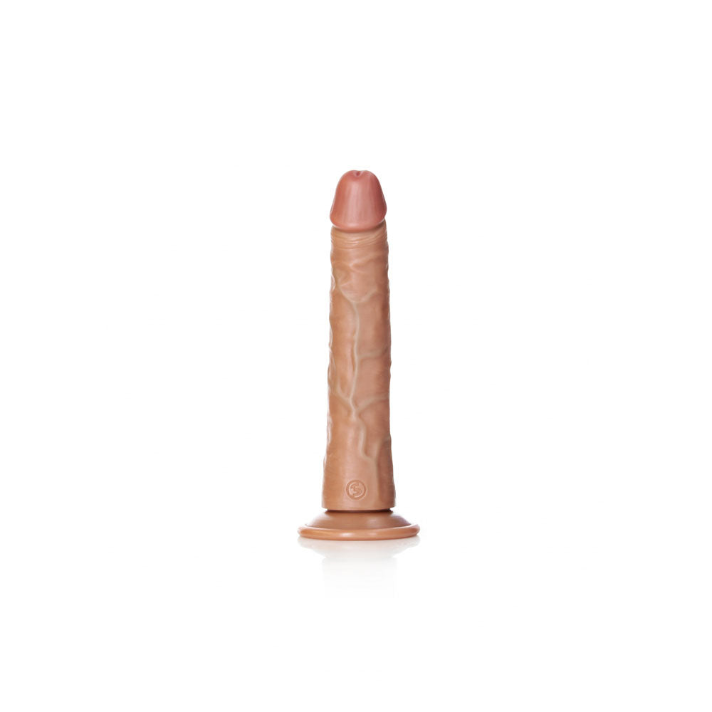 REALROCK Realistic Slim Dildo with Suction Cup - 20.5cm - Tan 20.5 cm (8'') Dong - Hush Store Sydney 