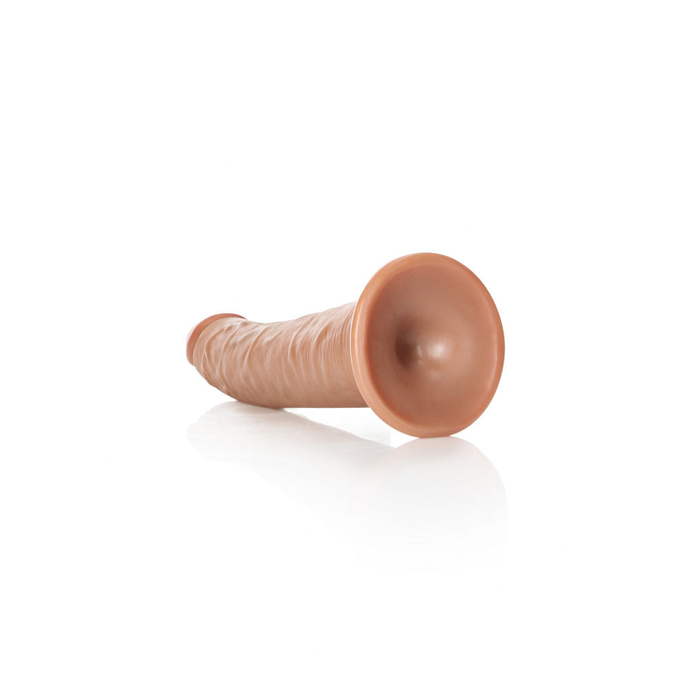 REALROCK Realistic Slim Dildo with Suction Cup - 20.5cm - Tan 20.5 cm (8'') Dong - Hush Store Sydney 