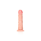 REALROCK Realistic Regular Curved Dildo with Suction Cup - 15.5 cm - Flesh 15.5 cm (6'') Dong - Hush Store Sydney 