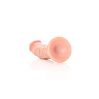 REALROCK Realistic Regular Curved Dildo with Suction Cup - 15.5 cm - Flesh 15.5 cm (6'') Dong - Hush Store Sydney 