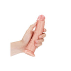 REALROCK Realistic Regular Curved Dildo with Suction Cup - 18 cm - Flesh 18 cm (7'') Dong - Hush Store Sydney 