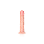 REALROCK Realistic Regular Curved Dildo with Suction Cup - 18 cm - Flesh 18 cm (7'') Dong - Hush Store Sydney 