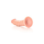 REALROCK Realistic Regular Curved Dildo with Suction Cup - 20 cm - Flesh 20 cm (8'') Dong - Hush Store Sydney 