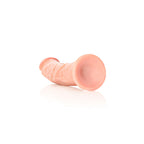 REALROCK Realistic Regular Curved Dildo with Suction Cup - 23 cm - Flesh 23 cm (9'') Dong - Hush Store Sydney 