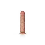 REALROCK Realistic Regular Curved Dildo with Suction Cup - 23 cm - Tan 23 cm (9'') Dong - Hush Store Sydney 