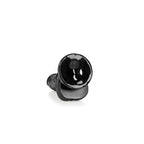 REALROCK Realistic Regular Curved Dong with Balls - 15.5 cm - Black 15.5 cm (6'') Dong - Hush Store Sydney 