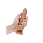 REALROCK Straight Realistic Dildo with Balls - 18 cm - Tan 18 cm (7'') Dong - Hush Store Sydney 