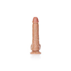 REALROCK Straight Realistic Dildo with Balls - 18 cm - Tan 18 cm (7'') Dong - Hush Store Sydney 