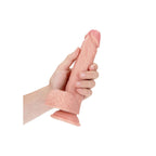 REALROCK Straight Realistic Dildo with Balls - 20.5 cm - Flesh 20.5 cm (8'') Dong - Hush Store Sydney 