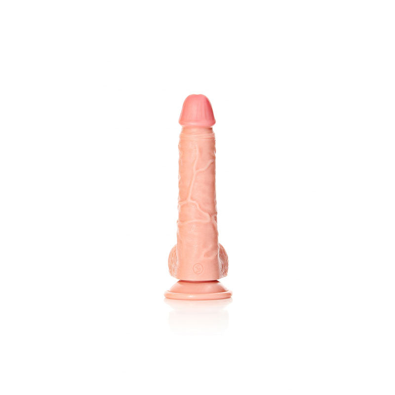 REALROCK Straight Realistic Dildo with Balls - 20.5 cm - Flesh 20.5 cm (8'') Dong - Hush Store Sydney 