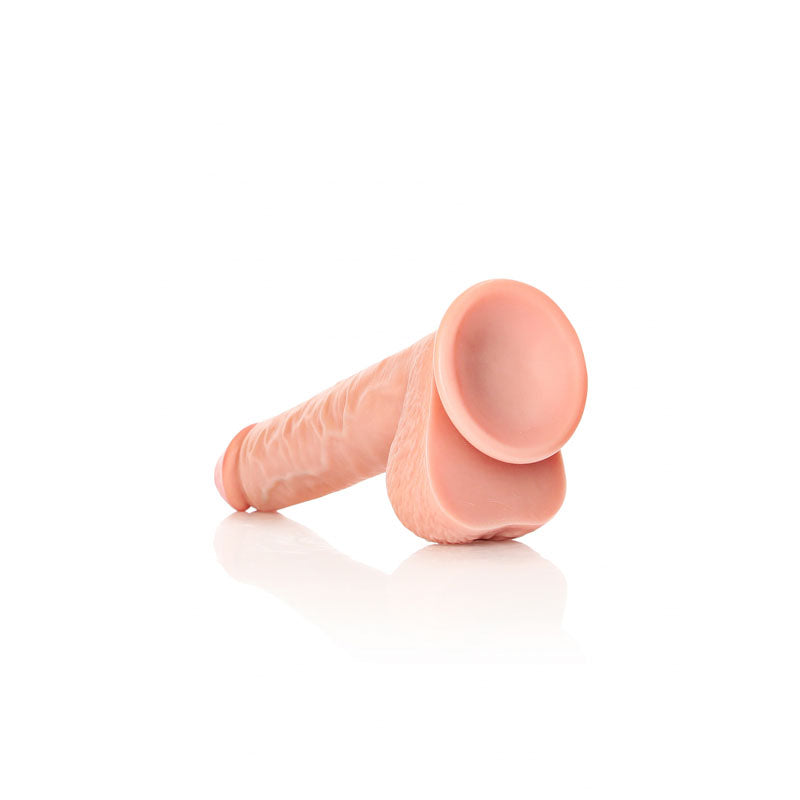 REALROCK Straight Realistic Dildo with Balls - 25.5 cm - Flesh 25.5 cm (10'') Dong - Hush Store Sydney 
