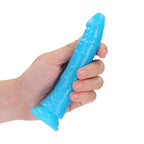 REALROCK 15.5 cm Slim Glow in the Dark Neon - Blue - Glow in Dark Blue 15.5 cm (6'') Dong - Hush Store Sydney 