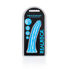 REALROCK 15.5 cm Slim Glow in the Dark Neon - Blue - Glow in Dark Blue 15.5 cm (6'') Dong - Hush Store Sydney 