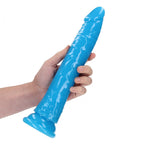 REALROCK 29 cm Slim Glow in the Dark Neon - Blue - Glow in Dark Blue 29 cm (11'') Dong - Hush Store Sydney 