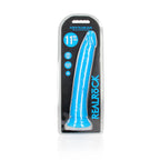 REALROCK 29 cm Slim Glow in the Dark Neon - Blue - Glow in Dark Blue 29 cm (11'') Dong - Hush Store Sydney 