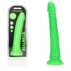 REALROCK 29 cm Slim Glow in the Dark Neon - Green - Glow in Dark Green 29 cm (11'') Dong - Hush Store Sydney 