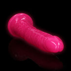 REALROCK 29 cm Slim Glow in the Dark Neon - Pink - Glow in Dark Pink 29 cm (11'') Dong - Hush Store Sydney 
