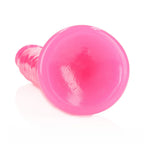 REALROCK 29 cm Slim Glow in the Dark Neon - Pink - Glow in Dark Pink 29 cm (11'') Dong - Hush Store Sydney 