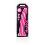 REALROCK 29 cm Slim Glow in the Dark Neon - Pink - Glow in Dark Pink 29 cm (11'') Dong - Hush Store Sydney 