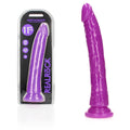 REALROCK 29 cm Slim Glow in the Dark Neon - Purple - Glow in Dark Purple 29 cm (11'') Dong - Hush Store Sydney 