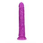 REALROCK 29 cm Slim Glow in the Dark Neon - Purple - Glow in Dark Purple 29 cm (11'') Dong - Hush Store Sydney 