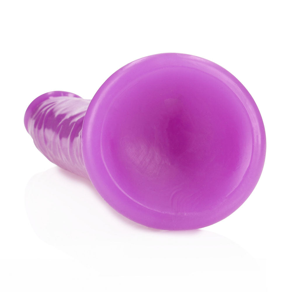 REALROCK 29 cm Slim Glow in the Dark Neon - Purple - Glow in Dark Purple 29 cm (11'') Dong - Hush Store Sydney 