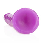 REALROCK 29 cm Slim Glow in the Dark Neon - Purple - Glow in Dark Purple 29 cm (11'') Dong - Hush Store Sydney 