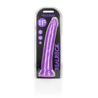 REALROCK 29 cm Slim Glow in the Dark Neon - Purple - Glow in Dark Purple 29 cm (11'') Dong - Hush Store Sydney 
