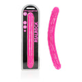 REALROCK 38 cm Double Dong Glow - Pink - Pink 38 cm (15'') Double Dong - Hush Store Sydney 