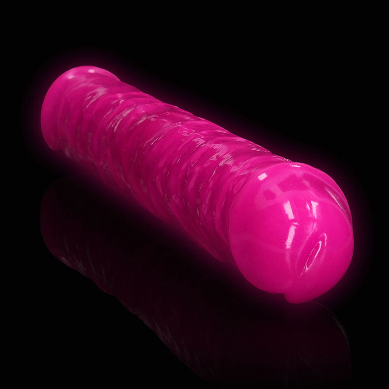 REALROCK 38 cm Double Dong Glow - Pink - Pink 38 cm (15'') Double Dong - Hush Store Sydney 