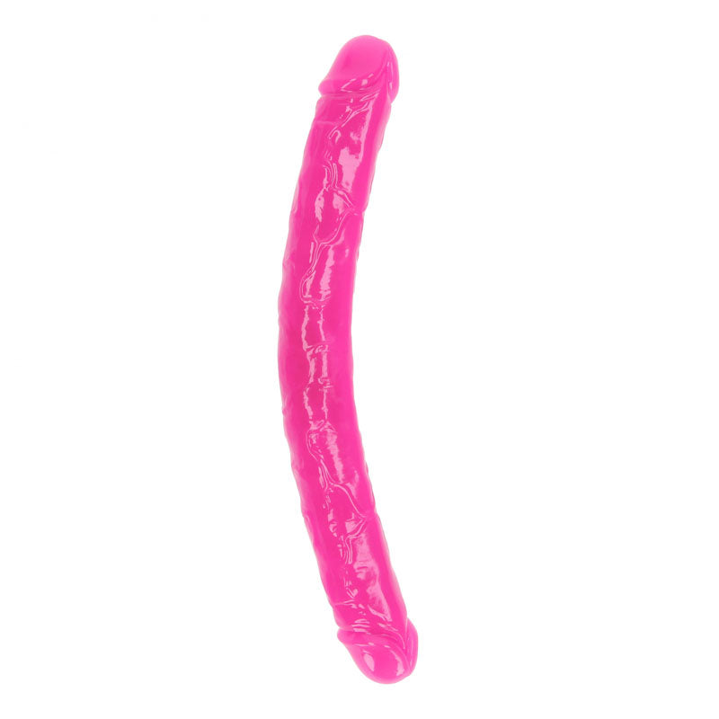 REALROCK 38 cm Double Dong Glow - Pink - Pink 38 cm (15'') Double Dong - Hush Store Sydney 