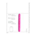 REALROCK 38 cm Double Dong Glow - Pink - Pink 38 cm (15'') Double Dong - Hush Store Sydney 