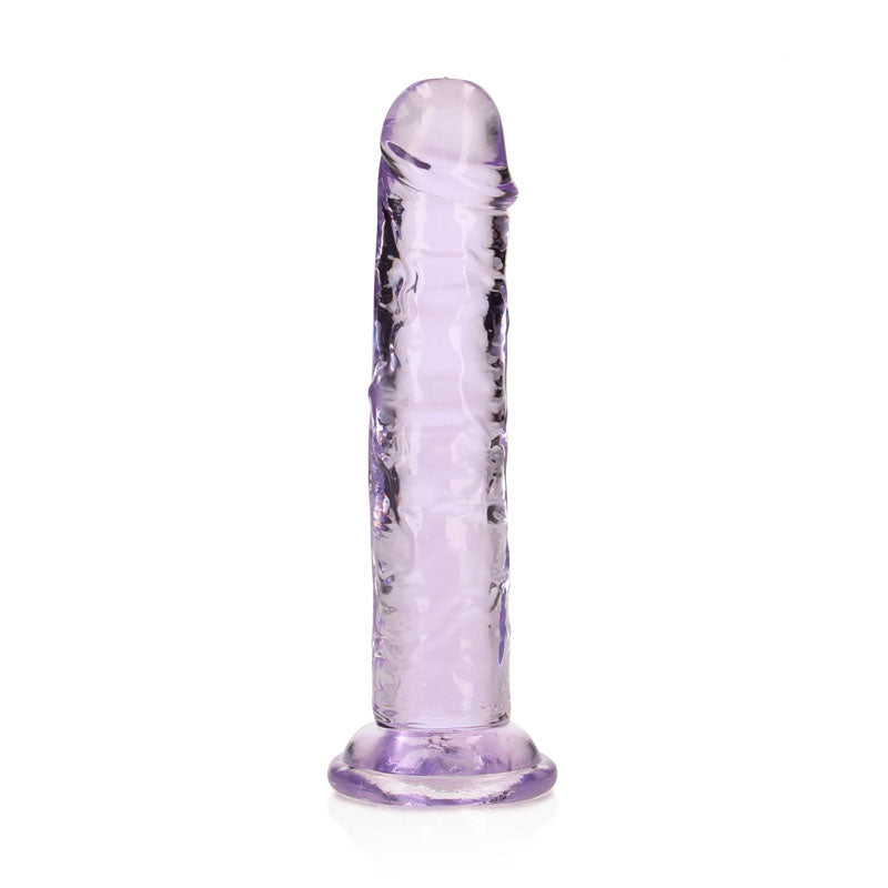 REALROCK 15.5 cm Straight Dildo - Purple - Purple 15.5 cm (6'') Dong - Hush Store Sydney 