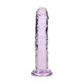 REALROCK 15.5 cm Straight Dildo - Purple - Purple 15.5 cm (6'') Dong - Hush Store Sydney 