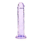 REALROCK 15.5 cm Straight Dildo - Purple - Purple 15.5 cm (6'') Dong - Hush Store Sydney 