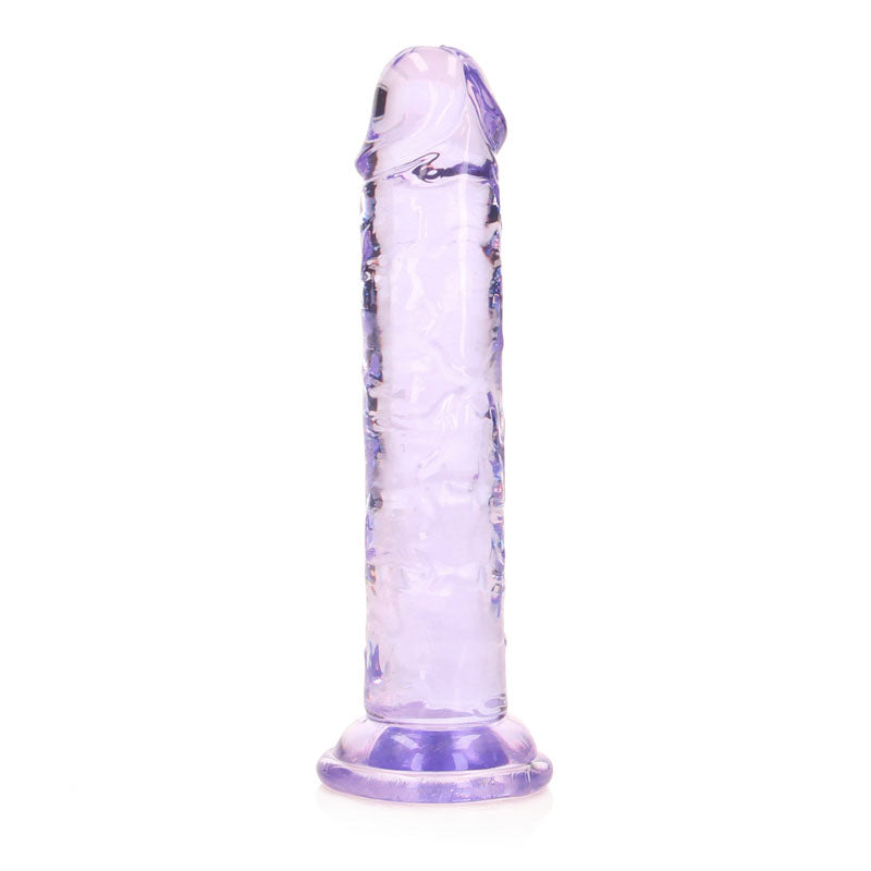 REALROCK 15.5 cm Straight Dildo - Purple - Purple 15.5 cm (6'') Dong - Hush Store Sydney 