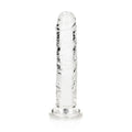 REALROCK 15.5 cm Straight Dildo - Clear - Clear 15.5 cm (6'') Dong - Hush Store Sydney 